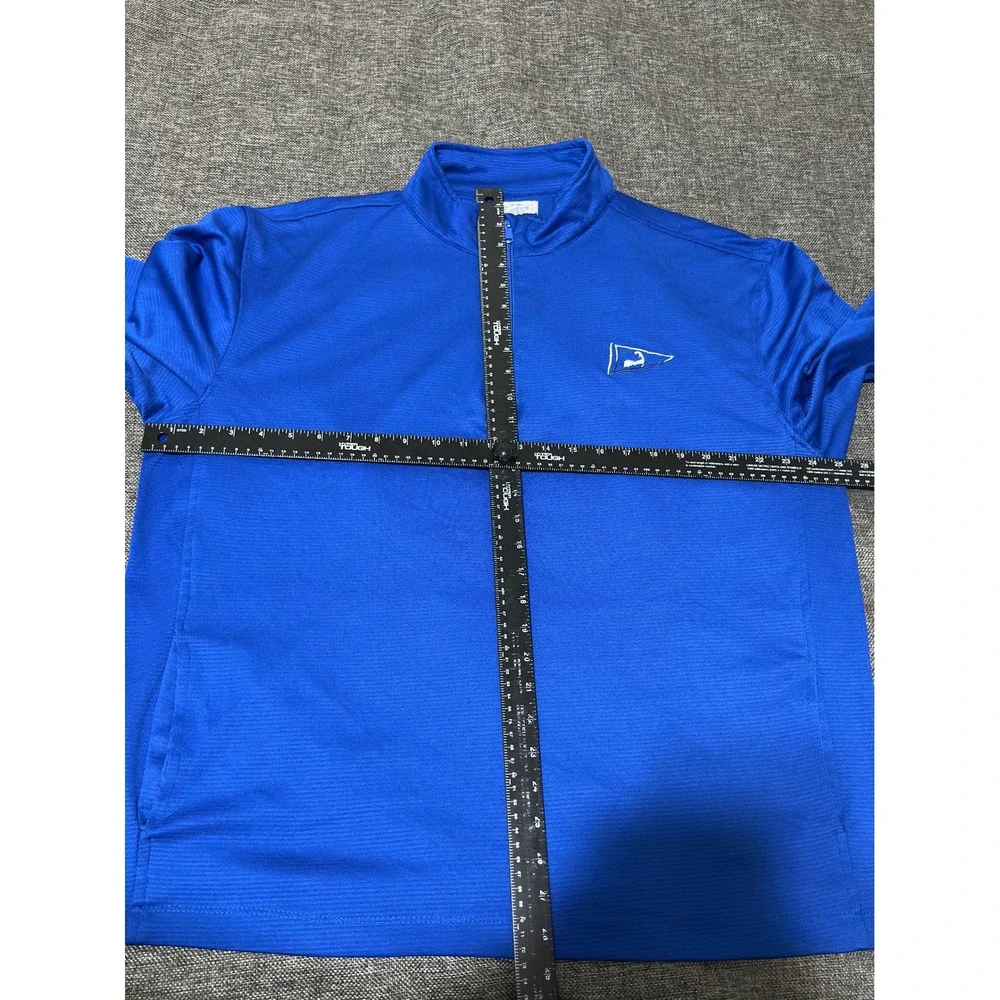 Cuffy's Mens XL Pullover Blue Quarter Zip Cape Cod Performance
